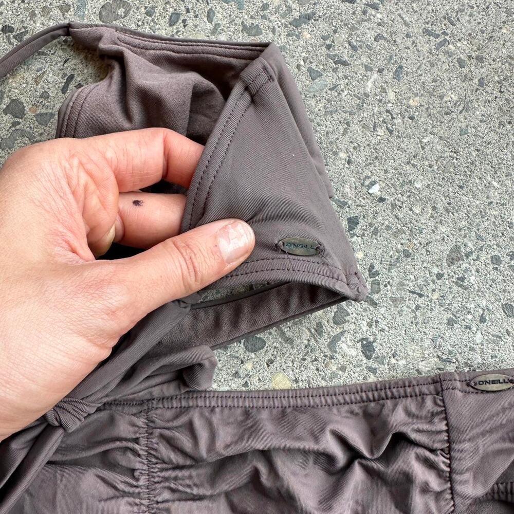 O’Neill Women’s Small Brown Mauve Halter Bikini Swimsuit Set - Picture 3 of 3